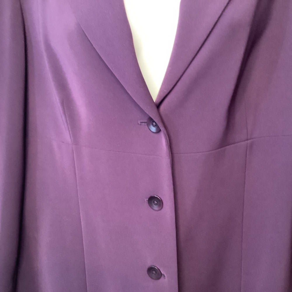 EUC Caslon purple dress jacket size 12 - Picture 4 of 14